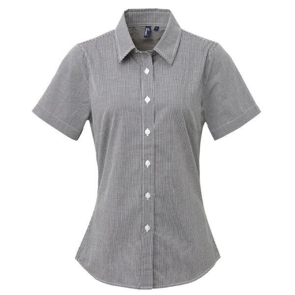 Ladies Checked Blouse (Short Sleeve) Thumbnail