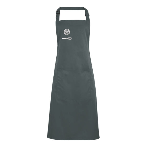 Personalised Grey Bib Apron CH-PR154-P Thumbnail