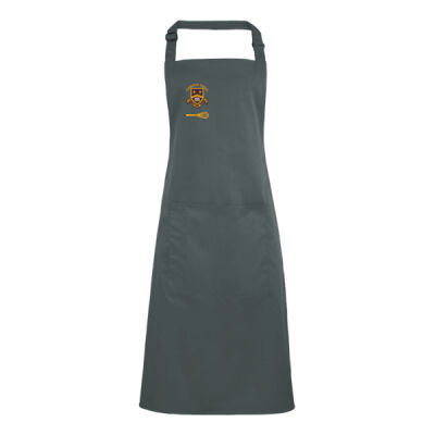 Personalised Grey Bib Apron CH-PR154-P Thumbnail