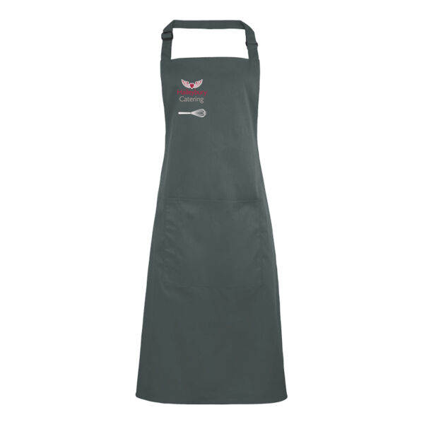 Personalised Grey Bib Apron CH-PR154-P Thumbnail