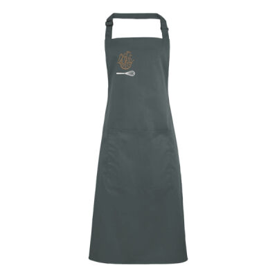 Personalised Grey Bib Apron CH-PR154-P Thumbnail