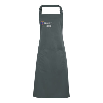 Personalised Grey Bib Apron CH-PR154-P Thumbnail
