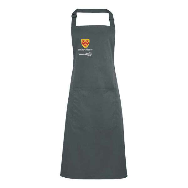 Personalised Grey Bib Apron CH-PR154-P Thumbnail