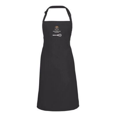 Personalised Black Bib Apron CH-PR150-P Thumbnail