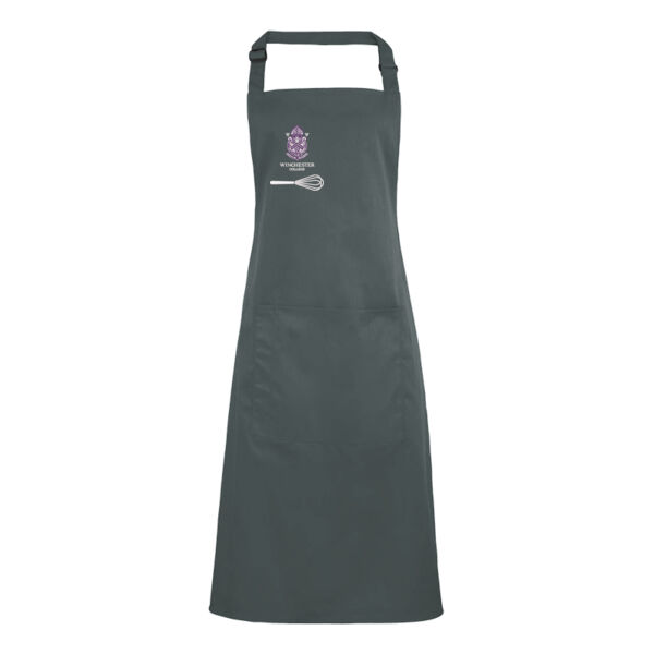 Personalised Grey Bib Apron CH-PR154-P Thumbnail