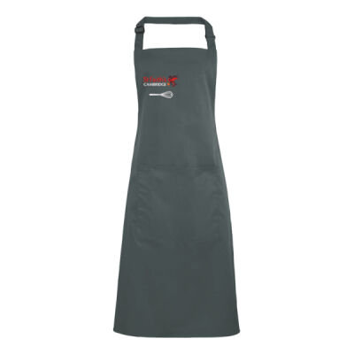 Personalised Grey Bib Apron CH-PR154-P Thumbnail