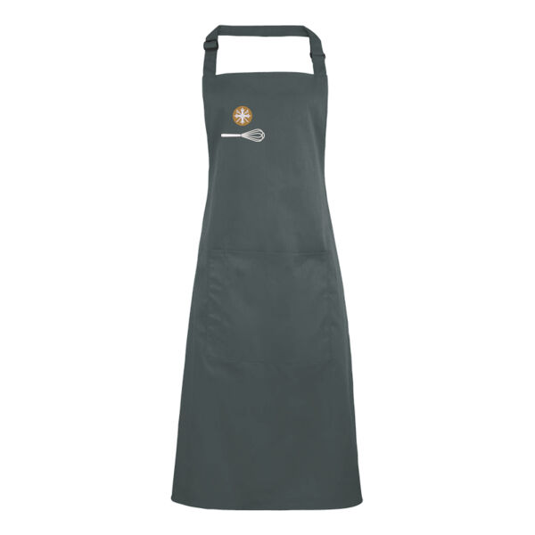 Personalised Grey Bib Apron CH-PR154-P Thumbnail