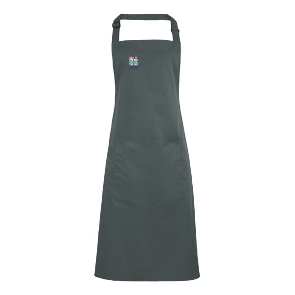 Personalised Grey Bib Apron CH-PR154-P 2 Thumbnail