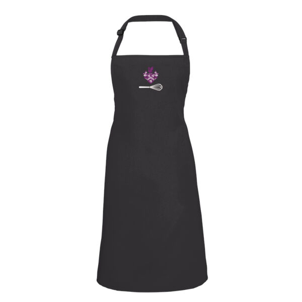 Personalised Black Bib Apron CH-PR150-P 4 Thumbnail
